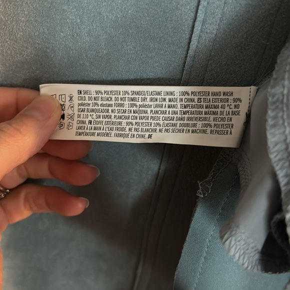 Free The Roses Blue Suede Shacket - Picture 4 of 5